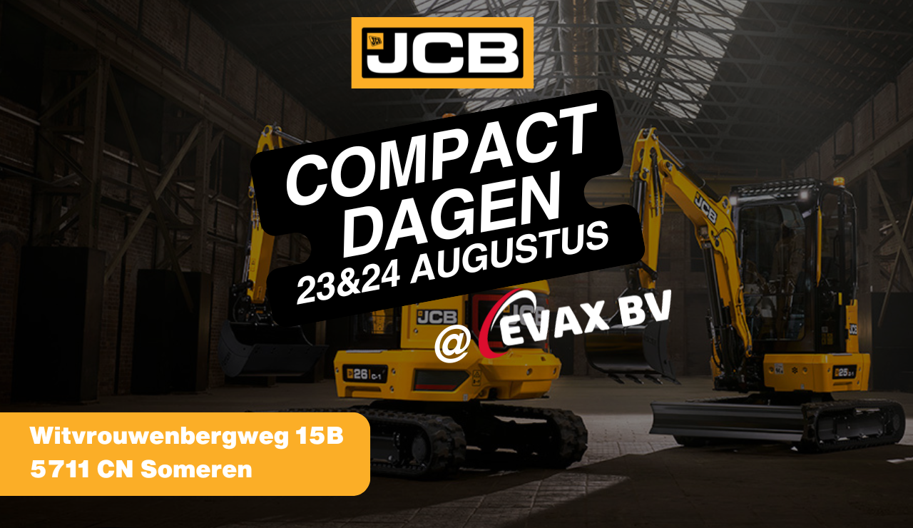 JCB Compact Dagen evenement in Someren, augustus.